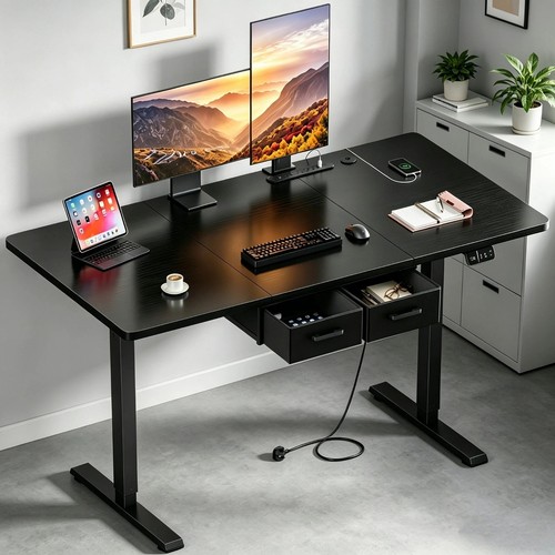 Electric standing desk - desk, with