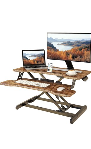 Standing desk converter with - standing,