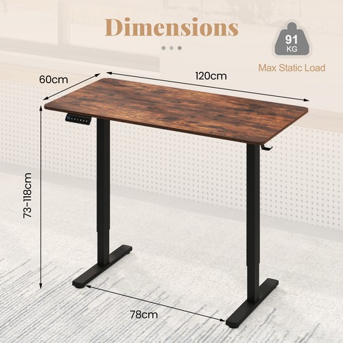 Stand desk 120x60cm - up,